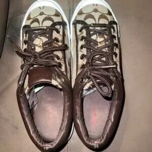 Coach Brown Tan Francesca Sneakers